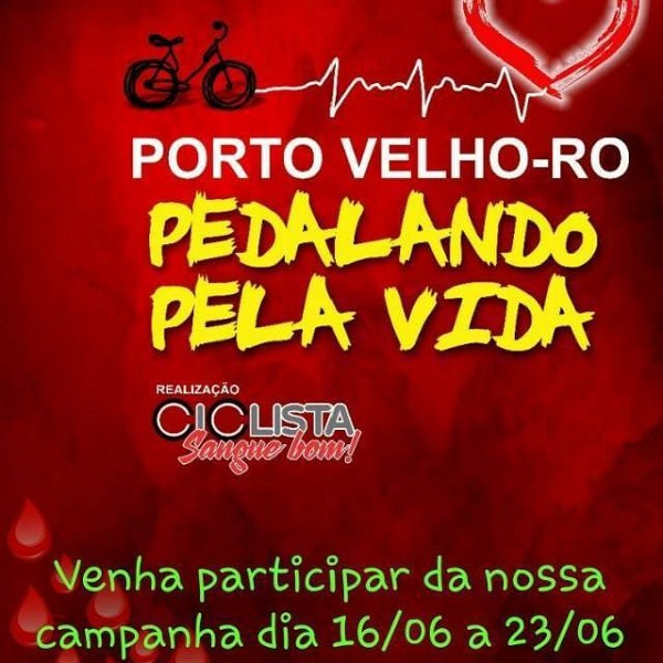 CONSCIENTIZAÇÃO: Ciclistas mobilizam sociedade para doação de sangue no 1º Pedalando Pela Vida