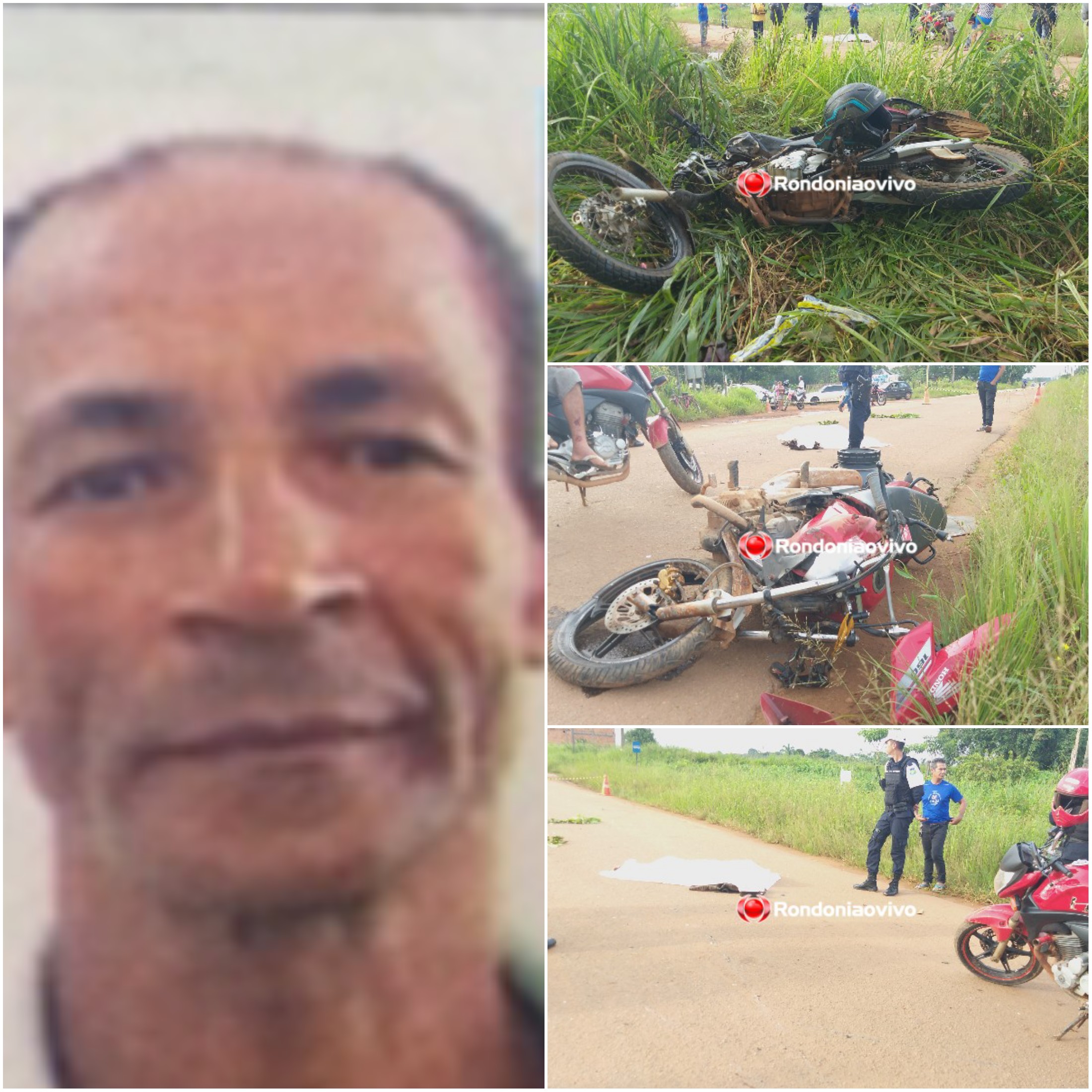 FATAL: Vendedor de leite morre em grave acidente entre motocicletas