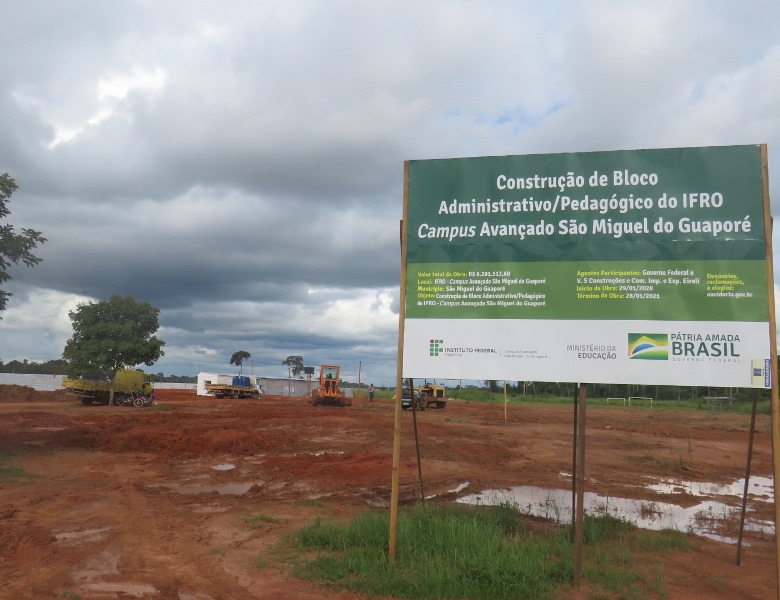 OBRAS: São Miguel do Guaporé terá campus avançado do Instituto Federal de Rondônia