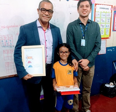 ORGULHO: Aluna de escola municipal terá desenho estampado em campanha do MTE