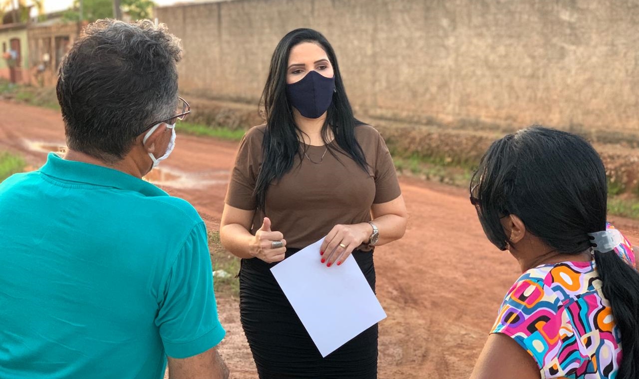 VEREADORA: Cristiane Lopes continua cobrando melhorias para o bairro Lagoa