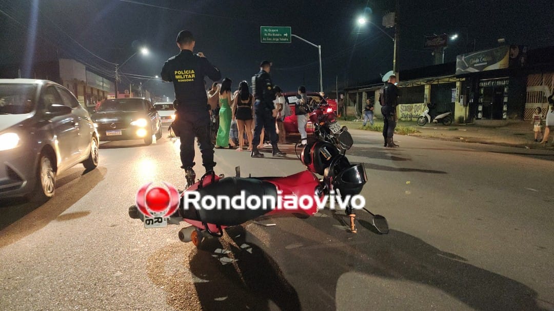 ASSISTA: Motociclista sofre gravíssimo acidente na Avenida Mamoré