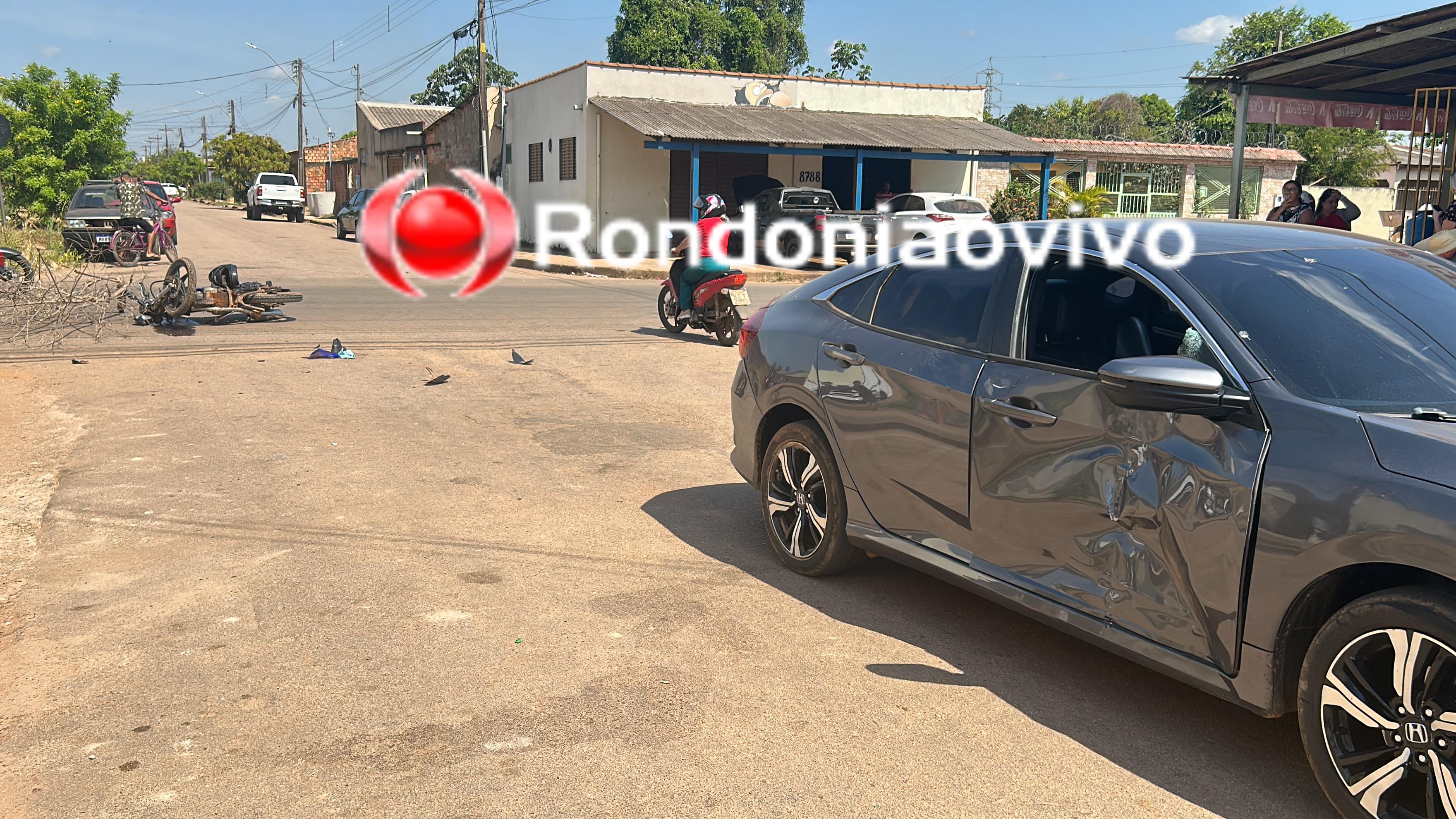 URGENTE: Mulher sofre traumatismo craniano em grave acidente contra Honda Civic