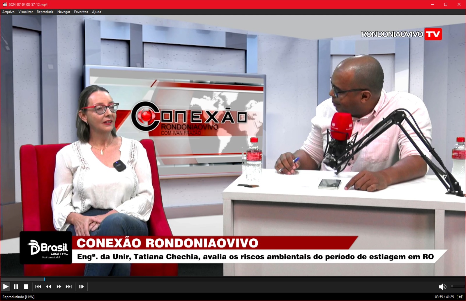 CONEXÃO RONDONIAOVIVO: Engª. da Unir, Tatiana Checchia, fala dos riscos da seca em Rondônia