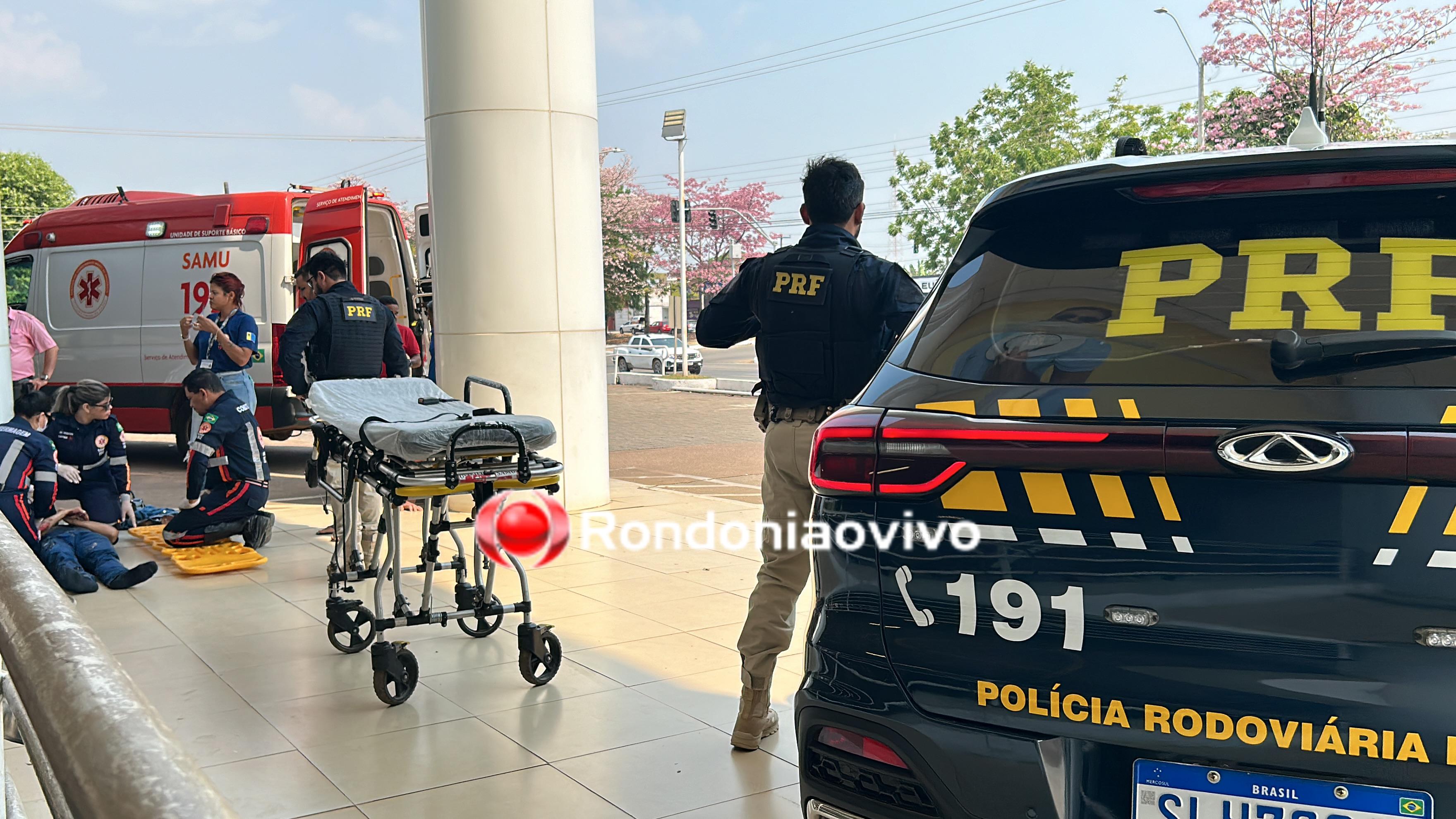 NA JORGE TEIXEIRA: Grave atropelamento deixa mais dois feridos em frente a Havan