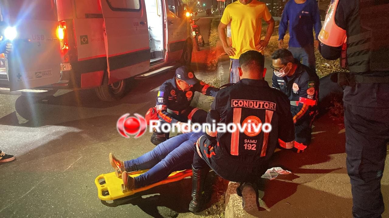 OMISSÃO: Motociclista foge após acidente com vítima na Avenida Rio Madeira 