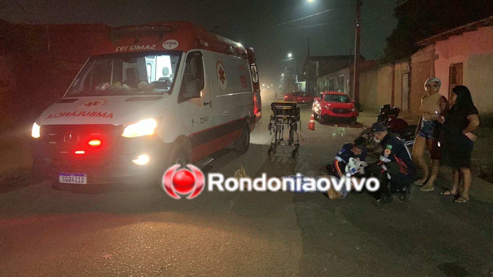 ENTROU NA FRENTE: 'Caramelo' foge após derrubar e deixar motociclista ferido 