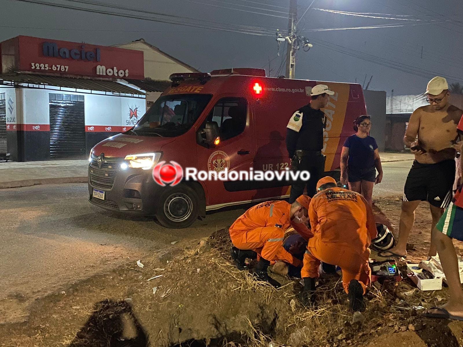 INVADIU: Motociclista fica seriamente ferido após acidente na zona Leste 