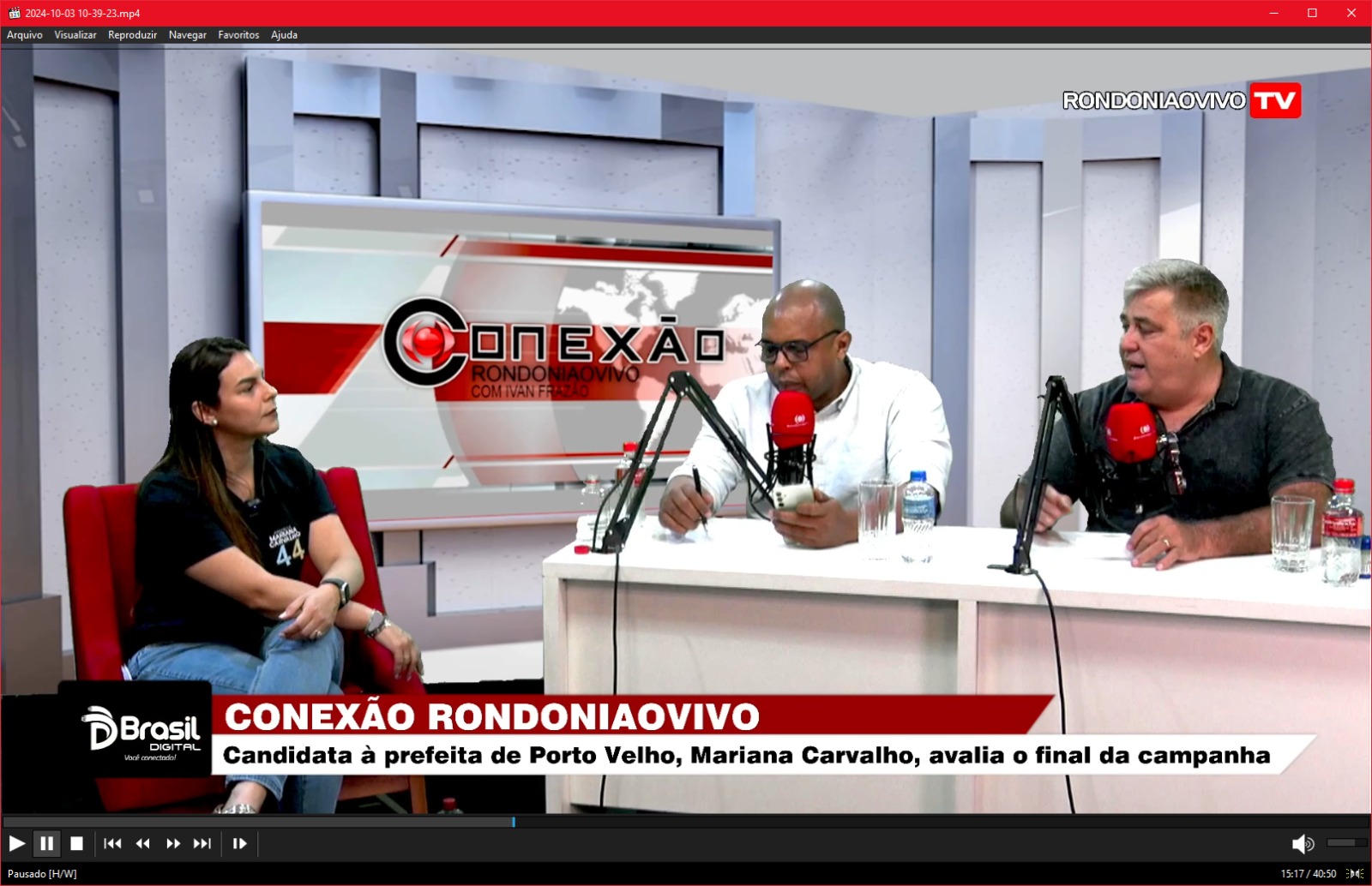 CONEXÃO RONDONIAOVIVO: Candidata à prefeita de Porto Velho, Mariana Carvalho, fala do final da campanha