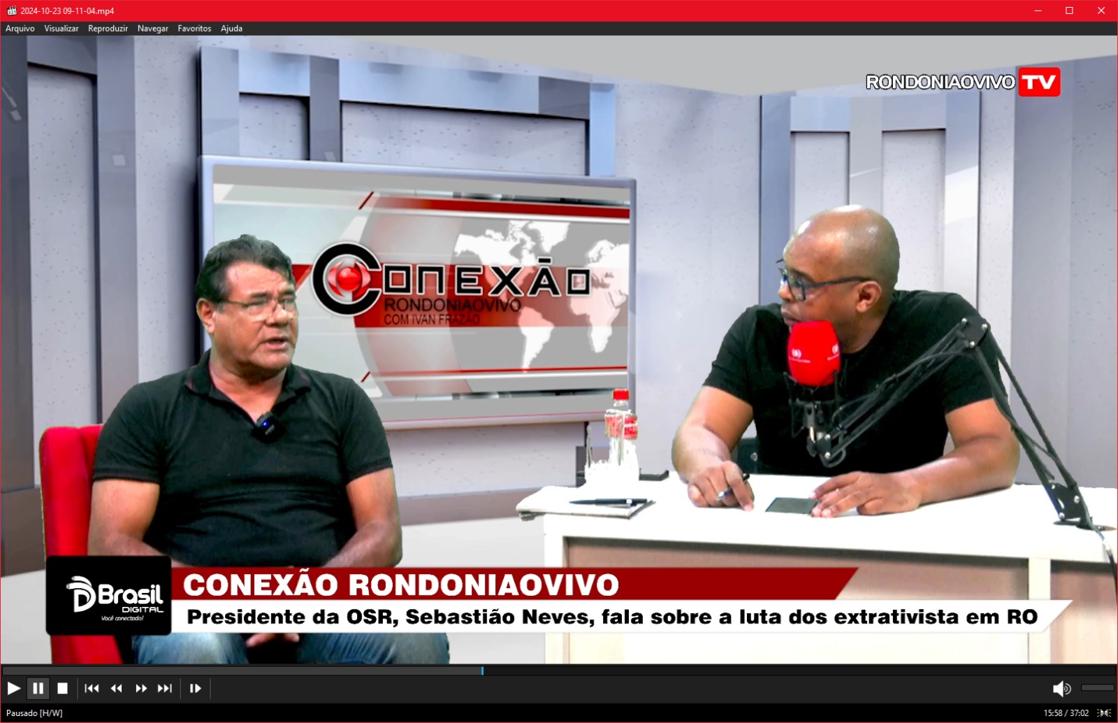 CONEXÃO RONDONIAOVIVO: Pres. da OSR, Sebastião Neves, fala sobre a luta dos extrativistas em RO