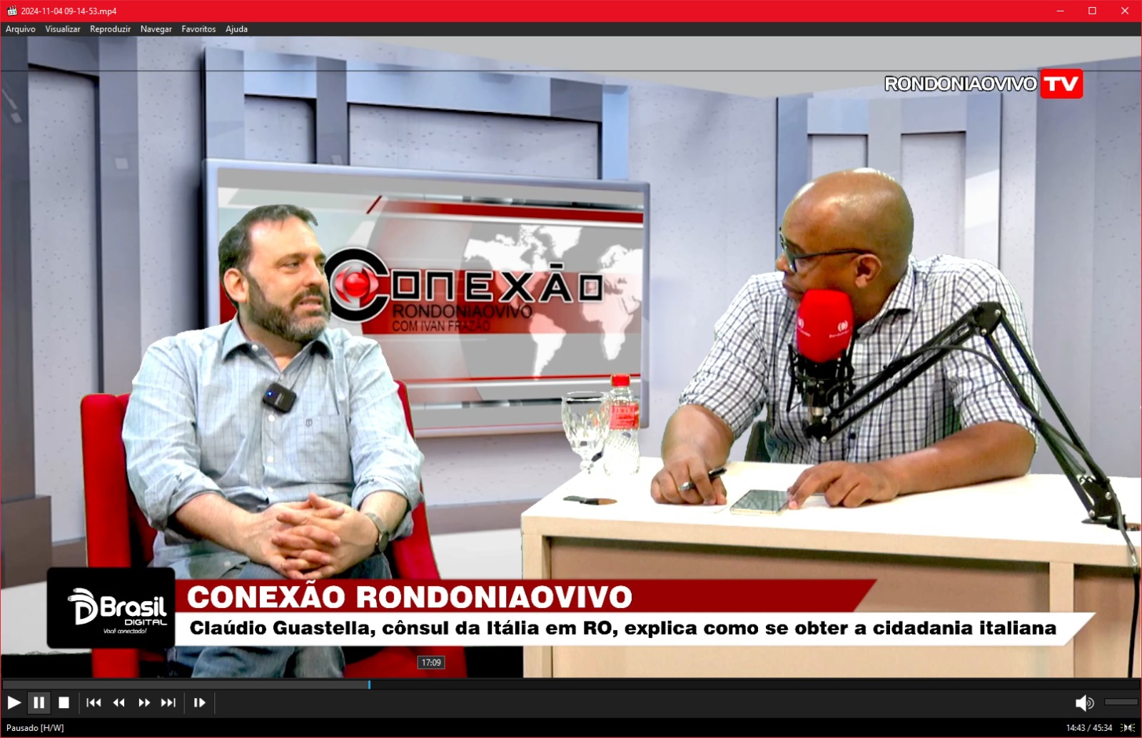 CONEXÃO RONDONIAOVIVO: Claúdio Guastella, cônsul da Itália em RO, explica sobre cidadania italiana