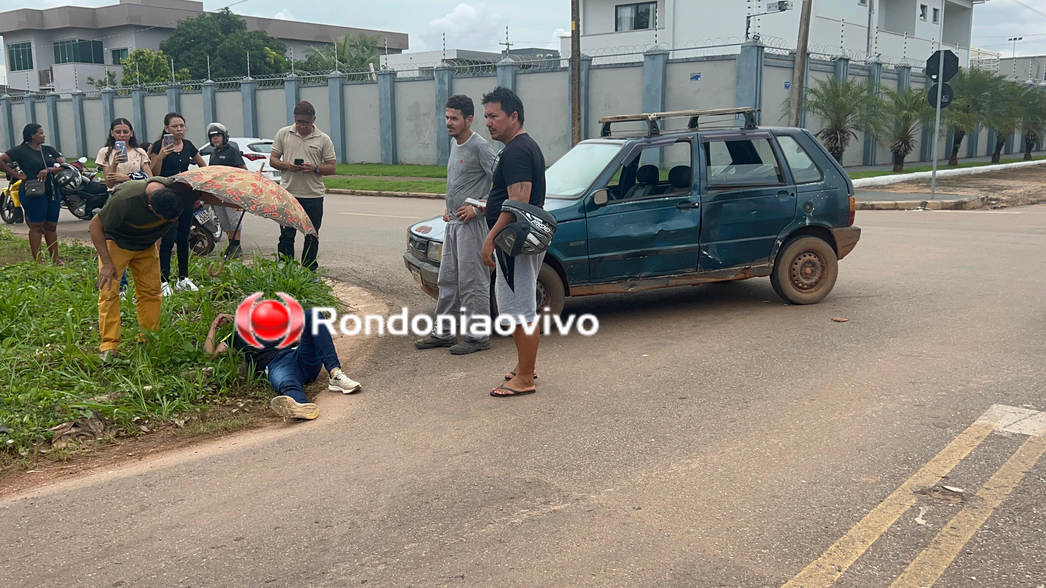 URGENTE: Motociclista fica em estado grave após acidente no Lagoa