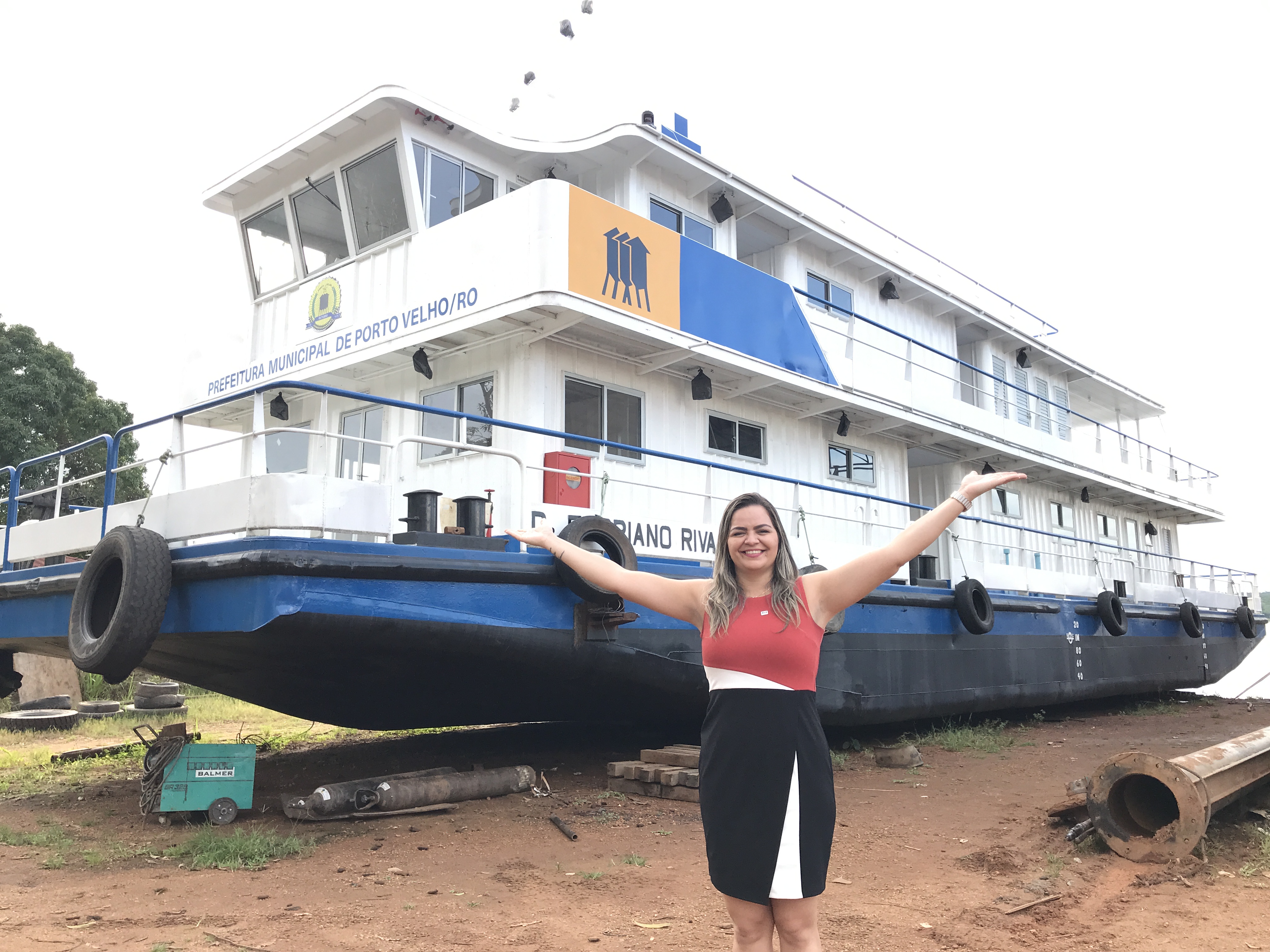 BARCO HOSPITAL: Vereadora Ada Dantas fiscaliza reforma e cobra inauguração do barco