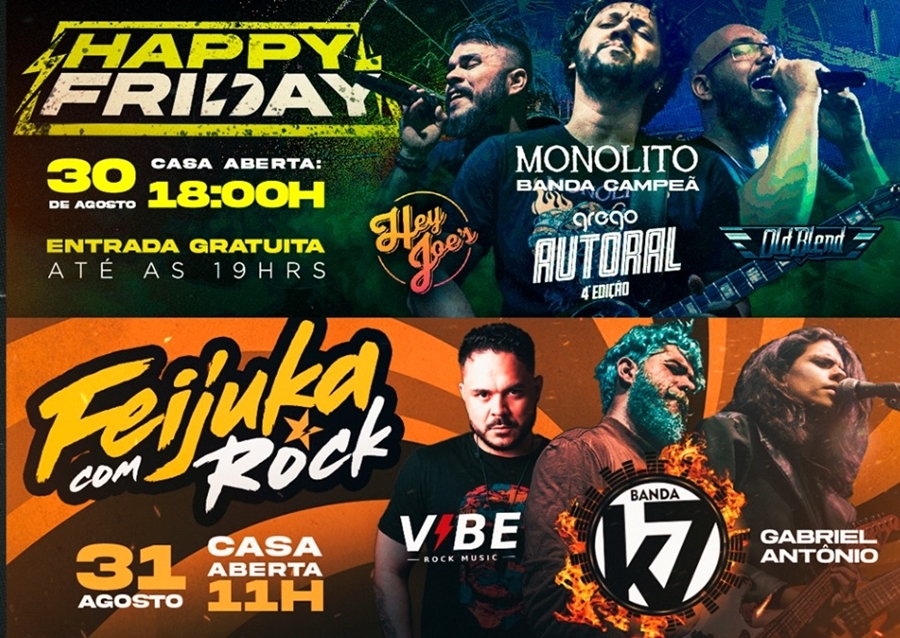 ROCK: Confira a agenda semanal do Grego Original