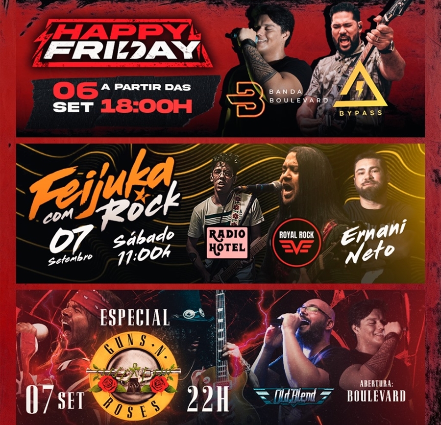 ROCK: Confira a agenda dessa semana no Grego Original