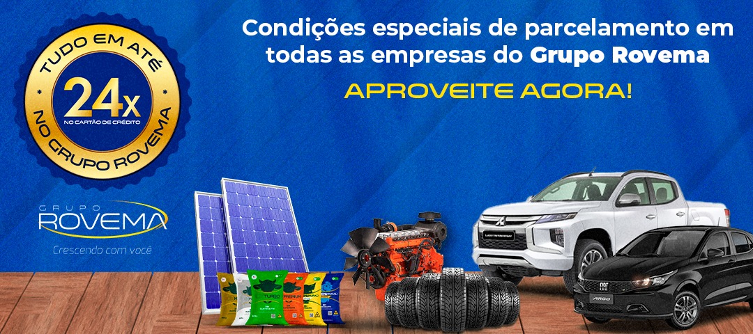 TUDO EM ATÉ 24x: Grupo Rovema anuncia condições especiais pelo aniversário da Autovema