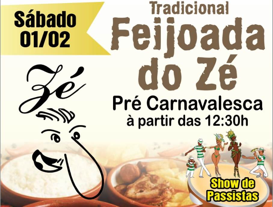 IMPERDÍVEL: Vem aí a tradicional Feijoada do Zé Beer e o Pré-carnaval 