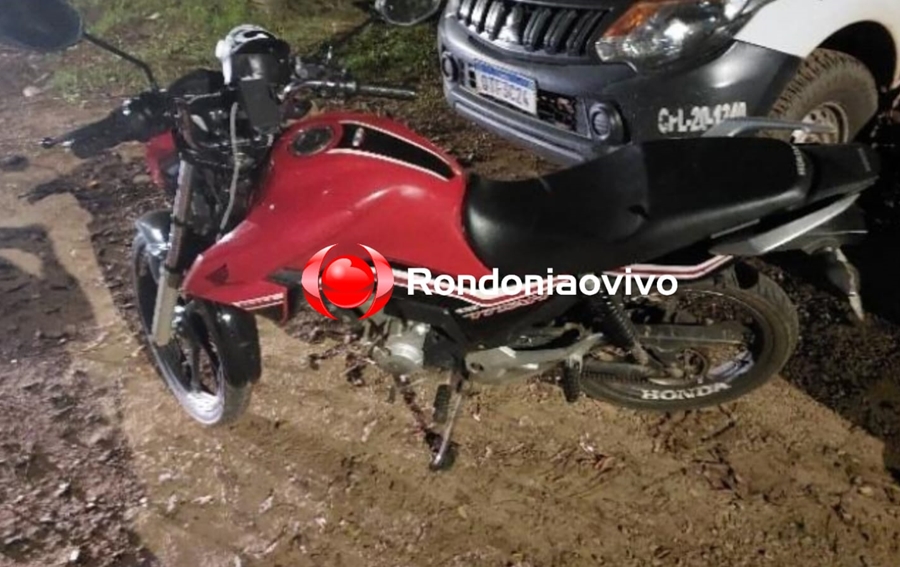 RECUPERADA: Moto aplicativo é roubado por trio e PM localiza veículo em cemitério