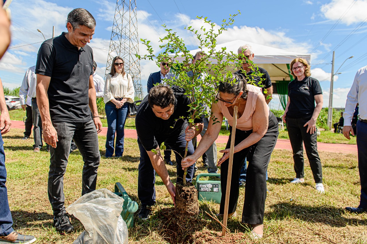 CUIABÁ: Unicred MT e TRE-MT plantam mais de mil mudas de árvores em ciclovia