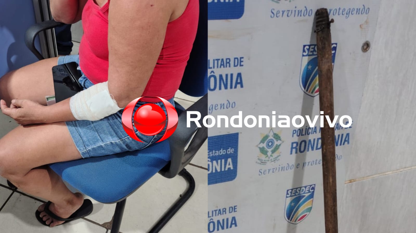 NO MESMO DIA: Mulher é atacada com cabo de vassoura após brigar com marido e ir morar com o ex