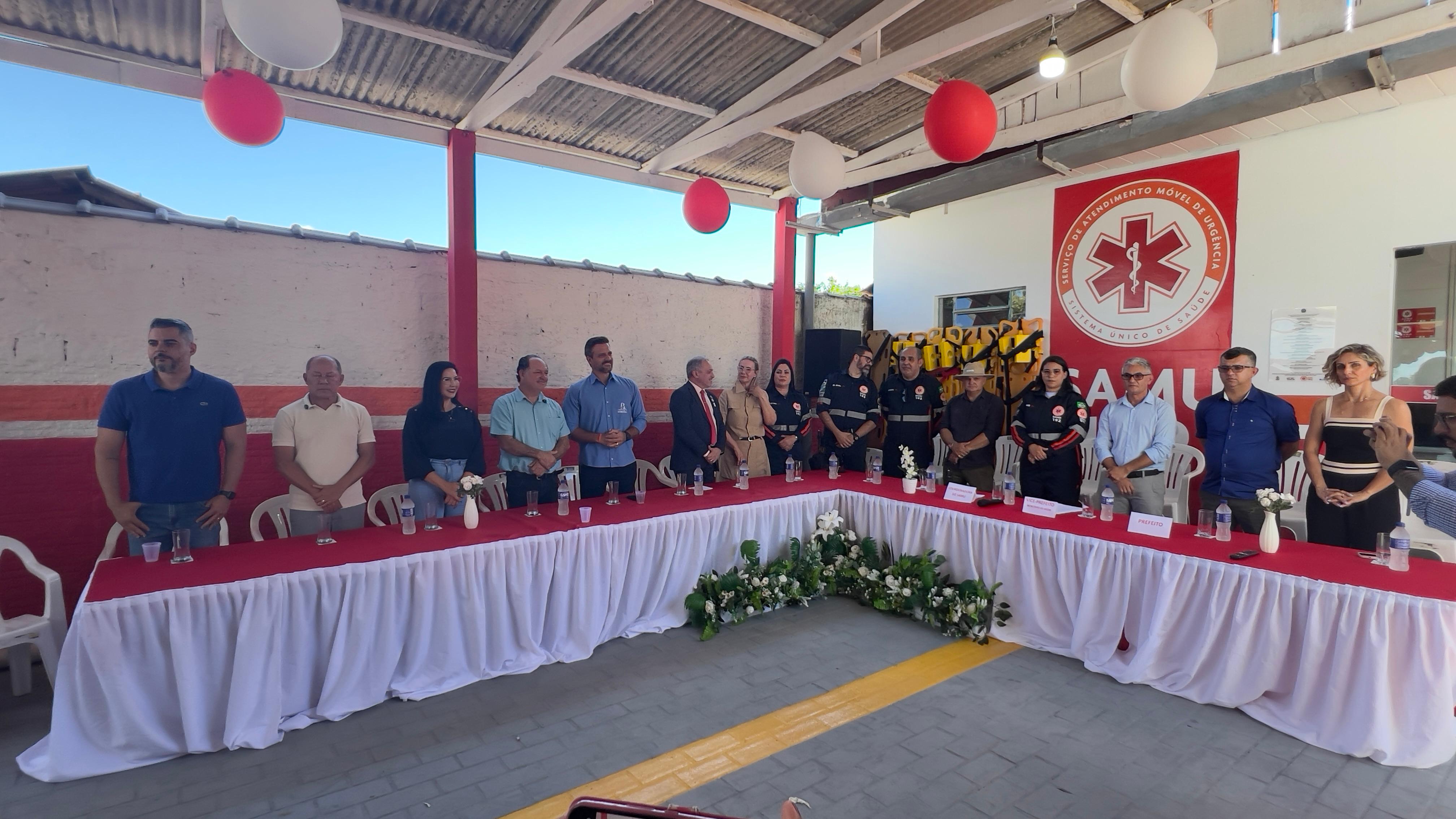 CHRISÓSTOMO: Deputado participa da inauguração da Base Descentralizada do SAMU em Rio Crespo