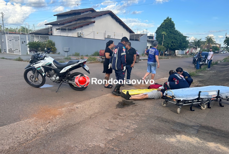 ASSISTA: Colisão grave entre motos deixa dois feridos na capital