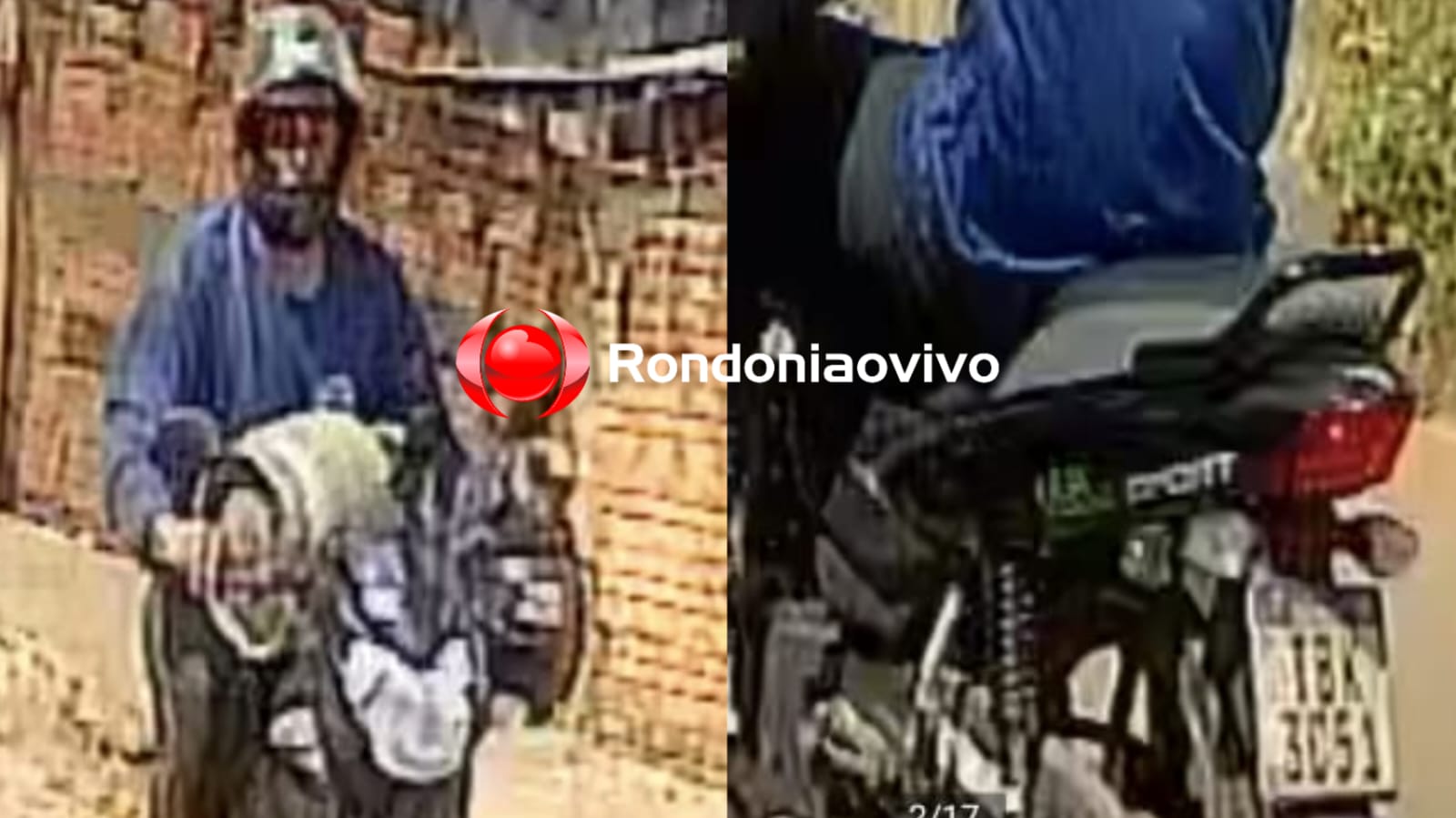 ASSISTA: Vídeo mostra motociclista furtando botija de gás em frente de distribuidora