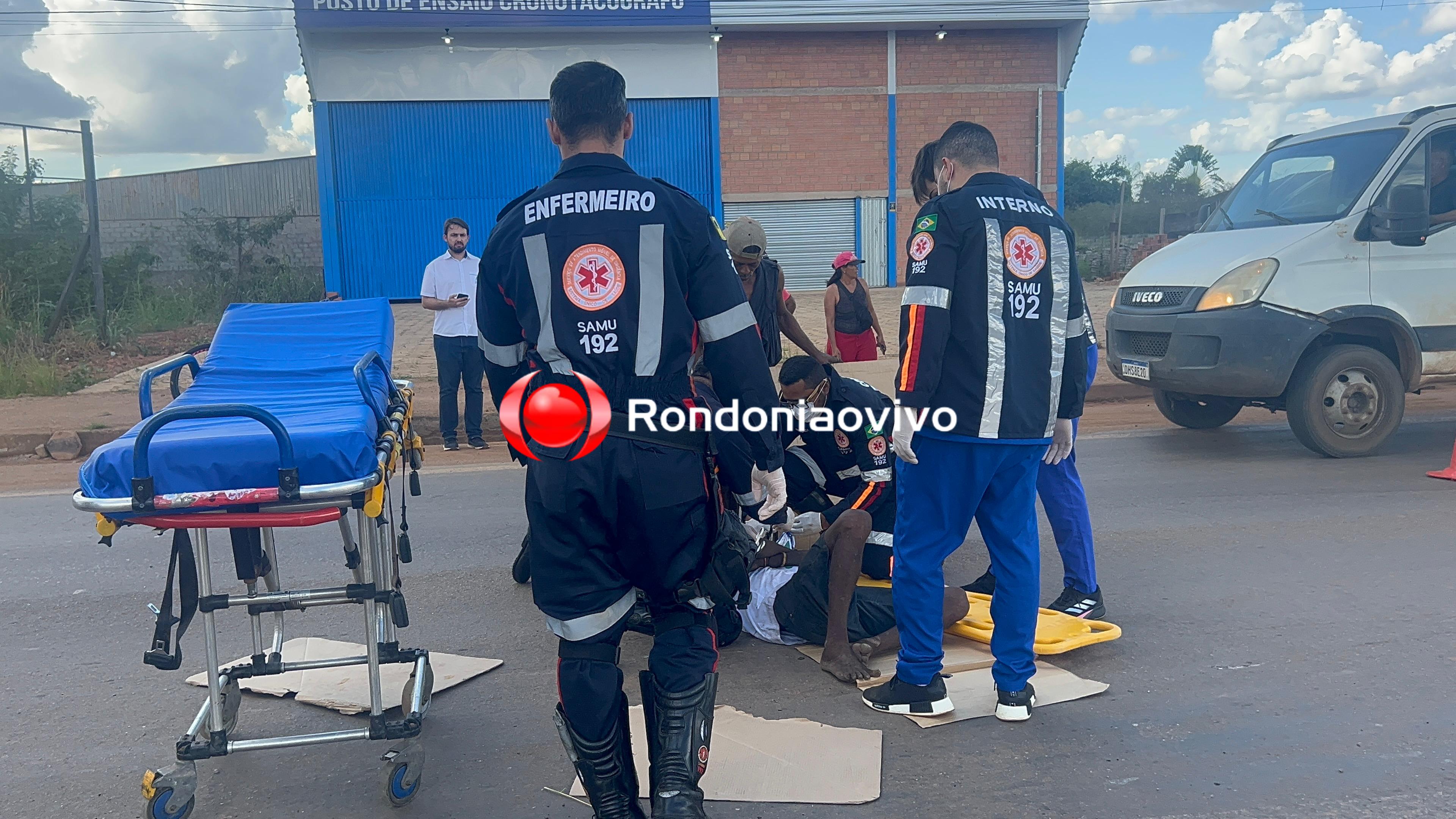 URGENTE: Ciclista fica gravemente ferido em atropelamento na Rua da Beira