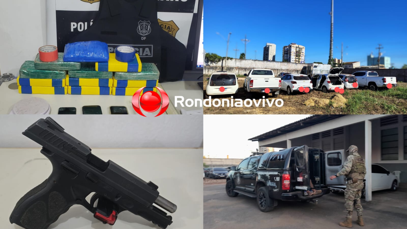 OPERAÇÃO: Denarc de RO e do DF prendem traficantes e apreendem vários quilos de drogas