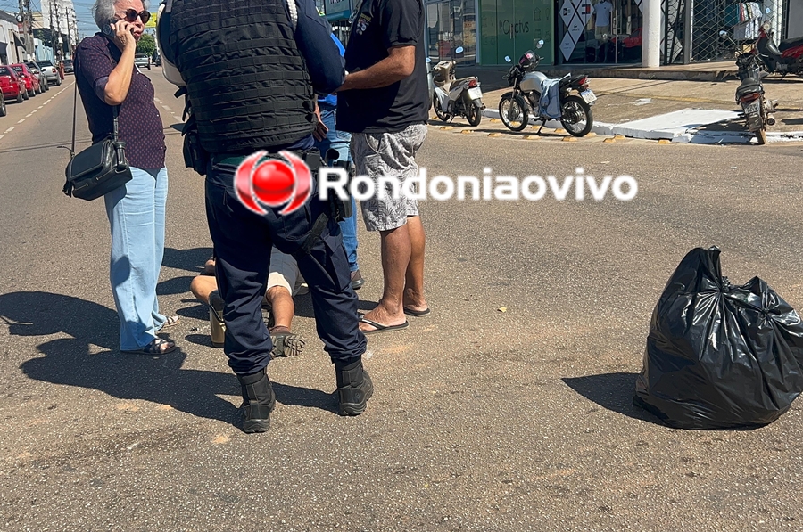 VÍDEO: Mulher avança preferencial e deixa idoso ferido na Carlos Gomes