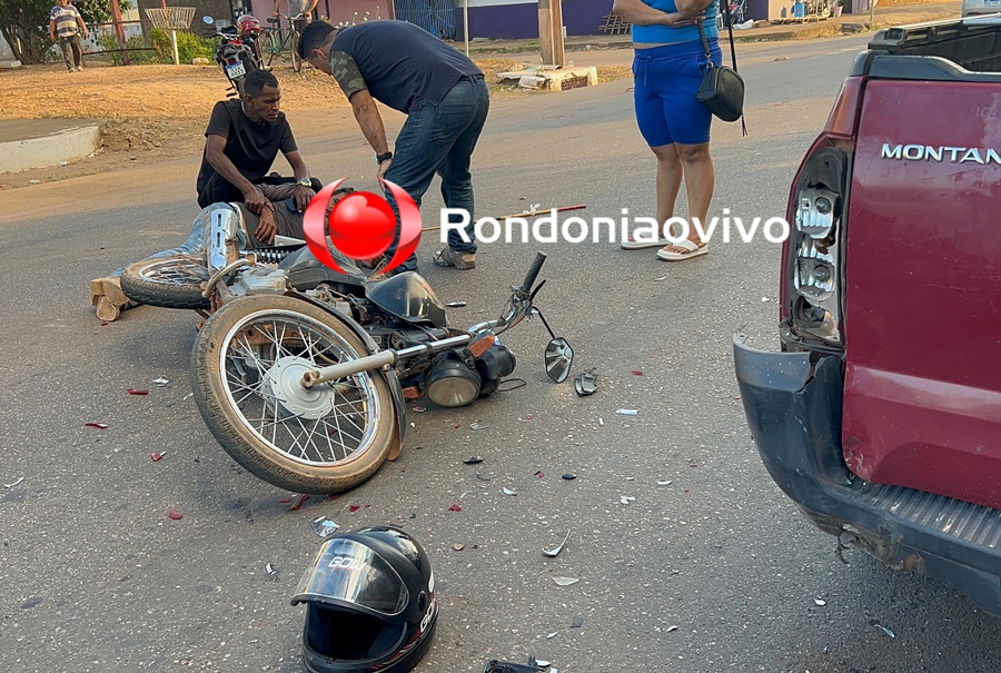 VÍDEO: Motociclista fica gravemente lesionado ao bater em carro parado