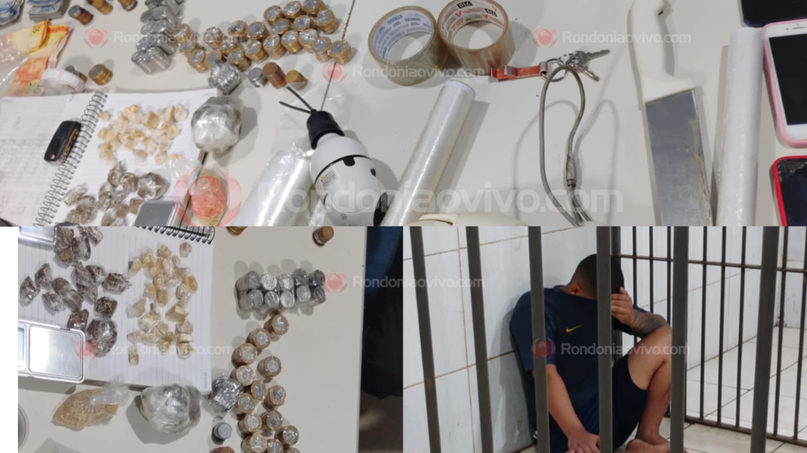 NO APONIÃ: 'Daniel do CV' é preso pelo BPTAR acusado de vender droga em empresa de sucatas 