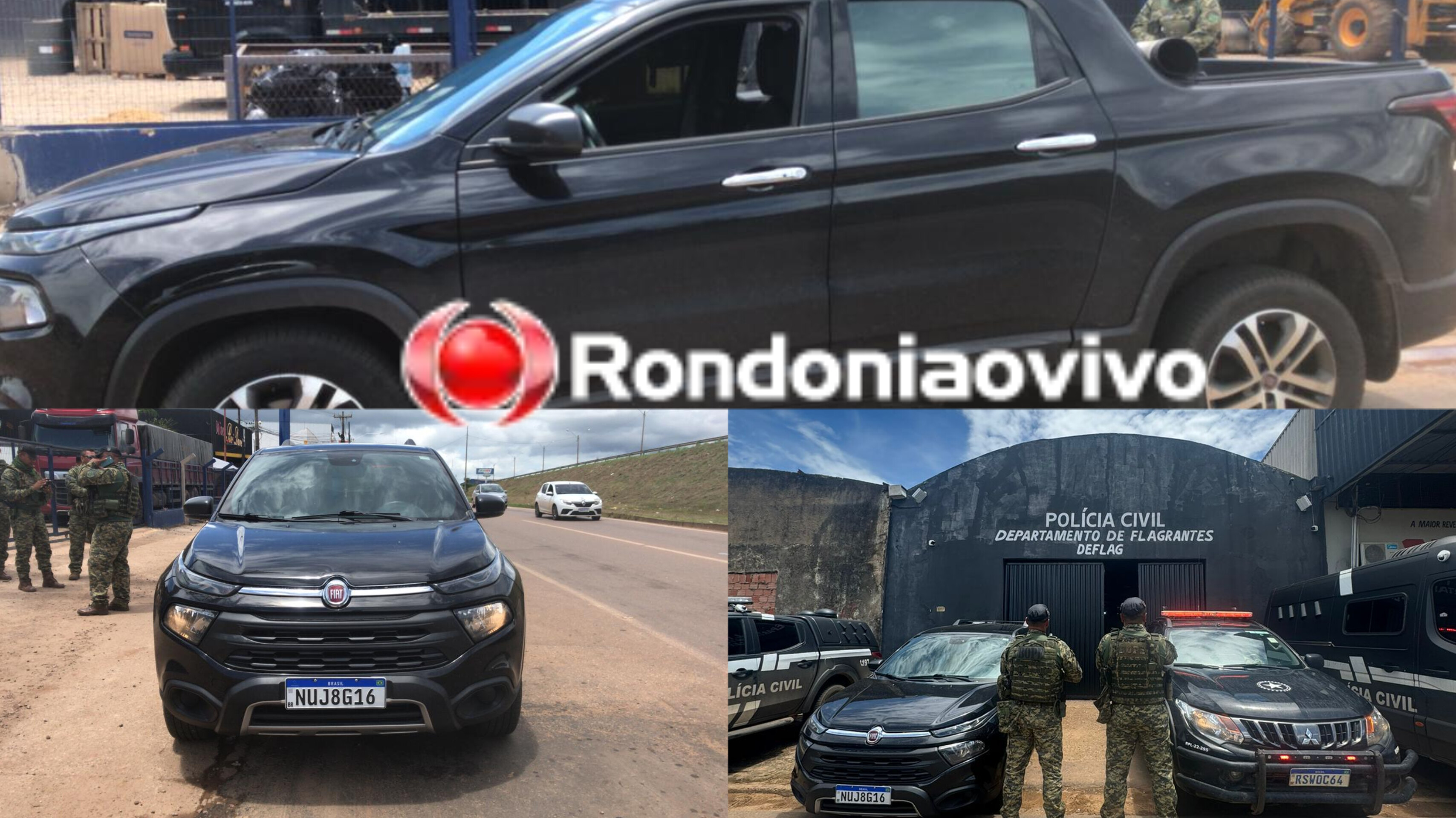 OPERAÇÃO PROTETOR: Empresário é preso com caminhonete Fiat Toro roubada 
