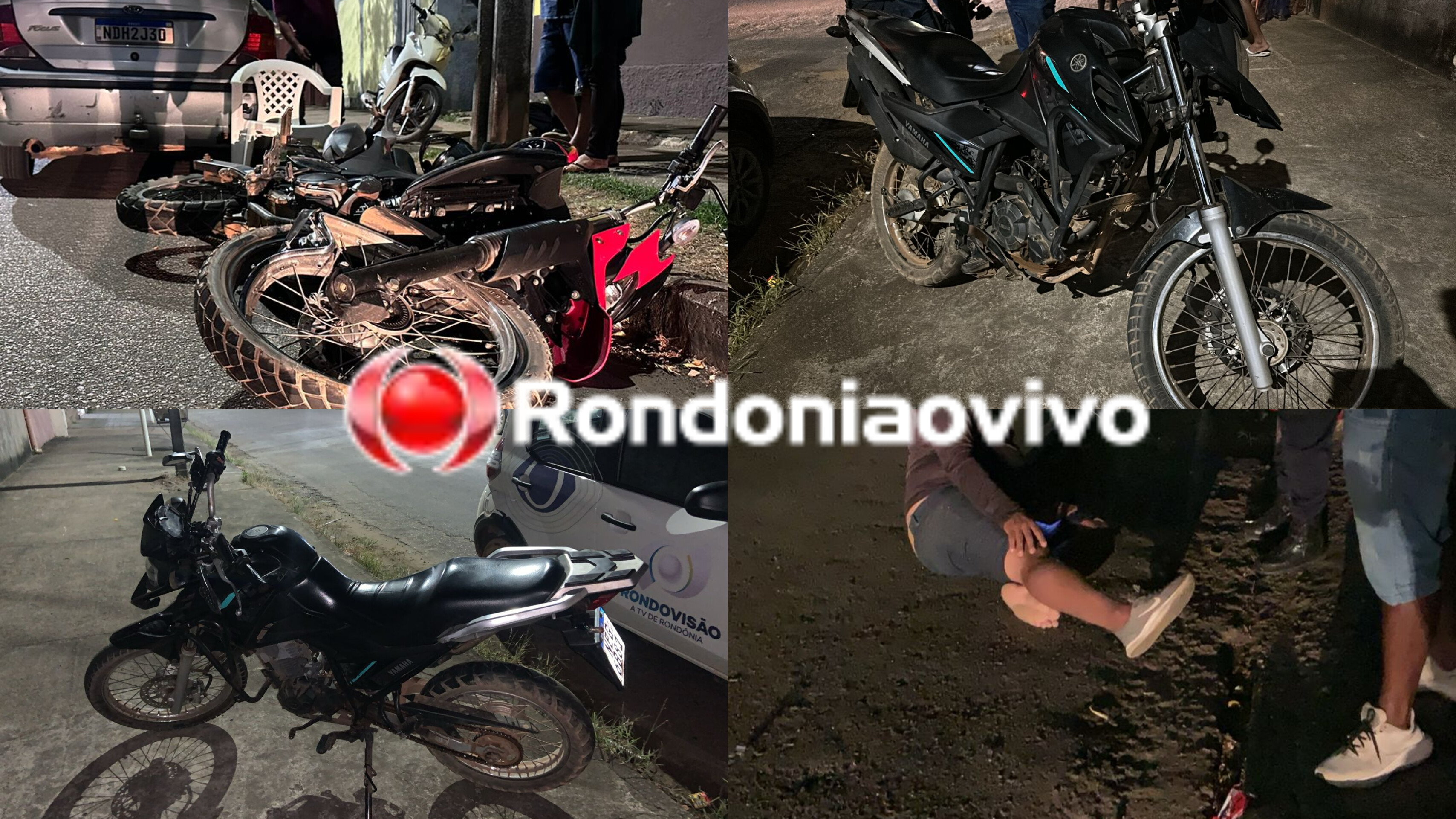 URGENTE: Acidente envolvendo três motocicletas deixa quatro feridos 