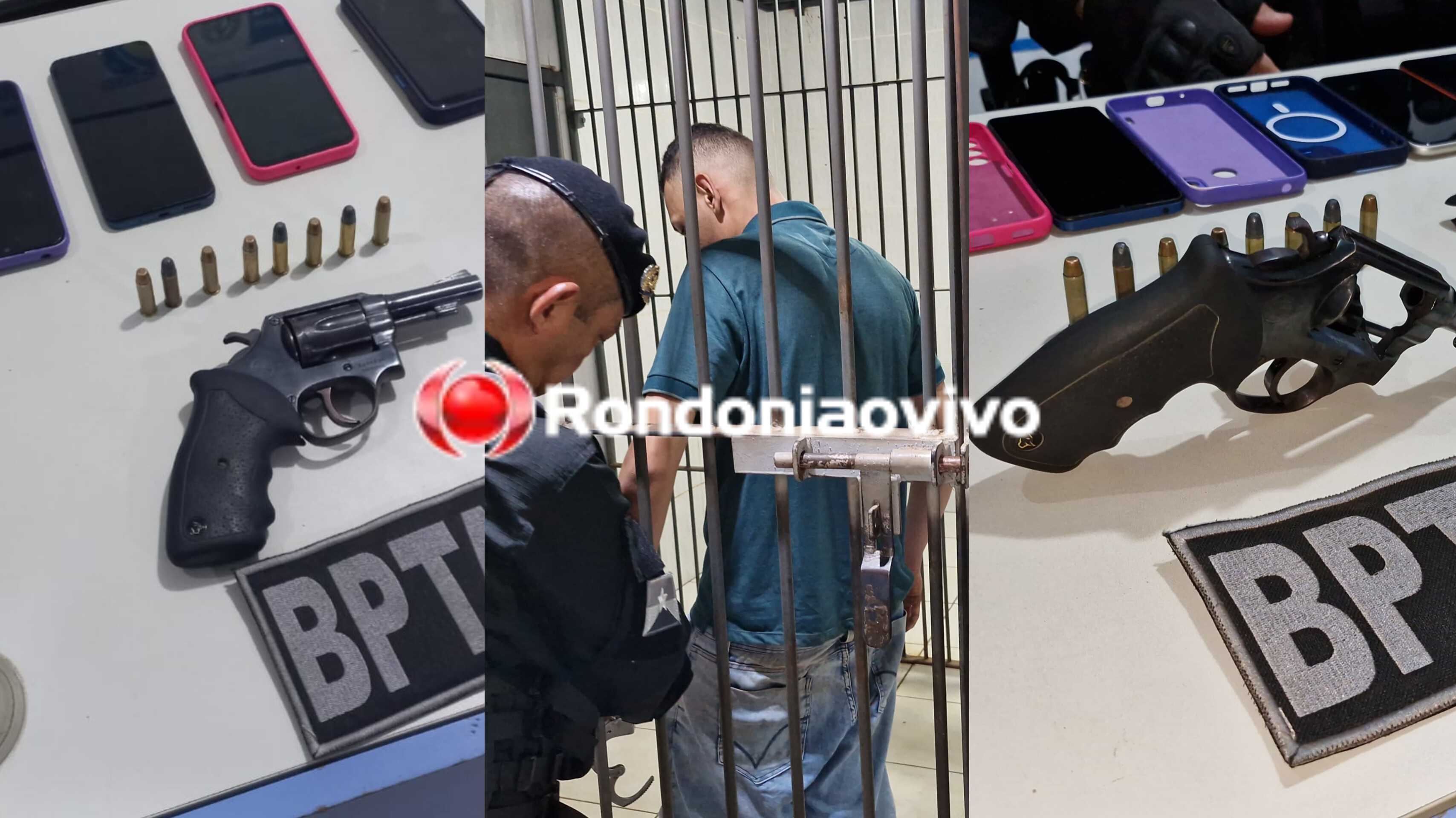 NO TIRADENTES: BPTAR prende membro de grupo criminoso com arma e celulares sem procedência 