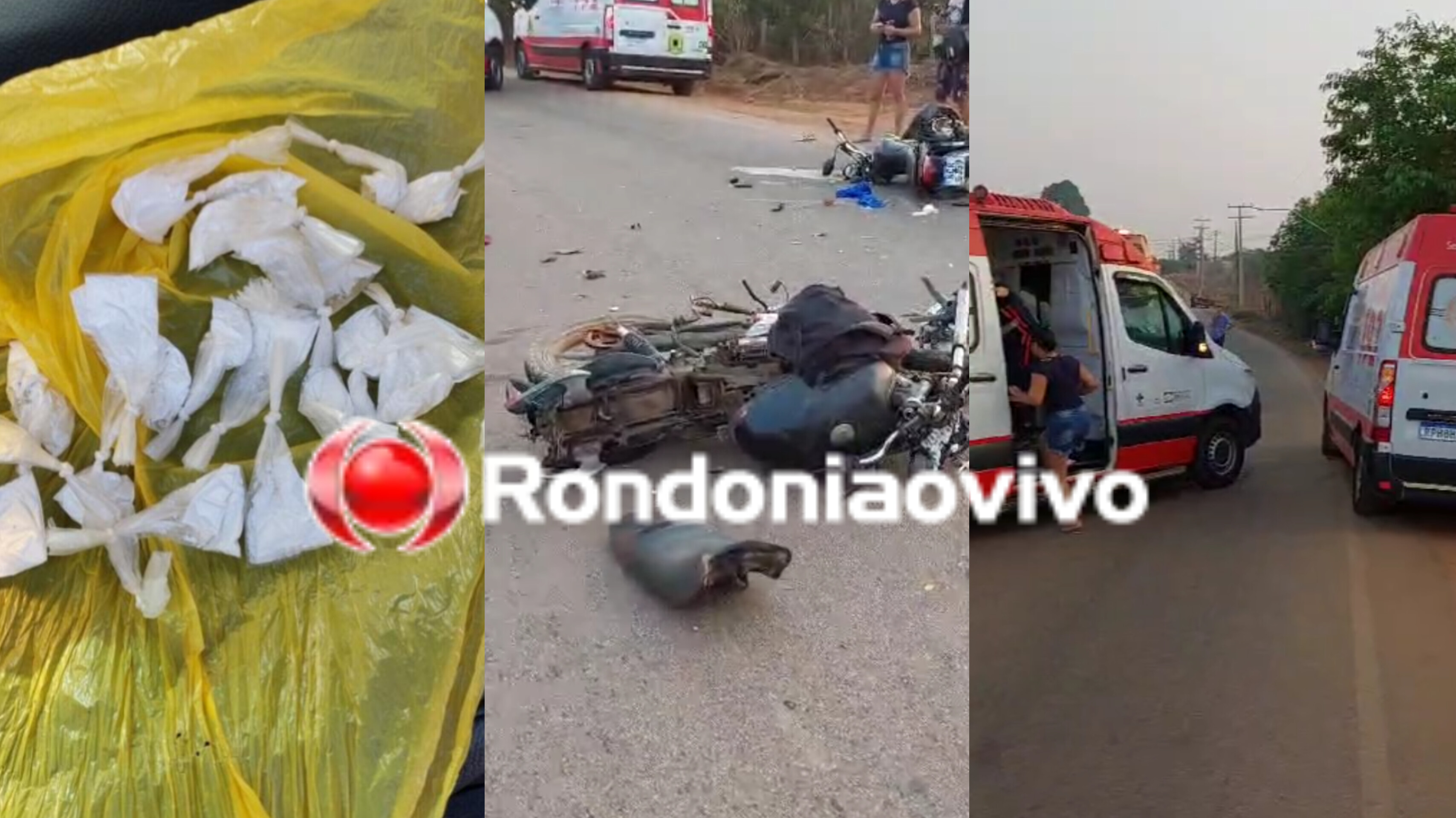 ESTRADA DA PENAL: Motos batem de frente e carro passa por cima de vítima em gravíssimo acidente 