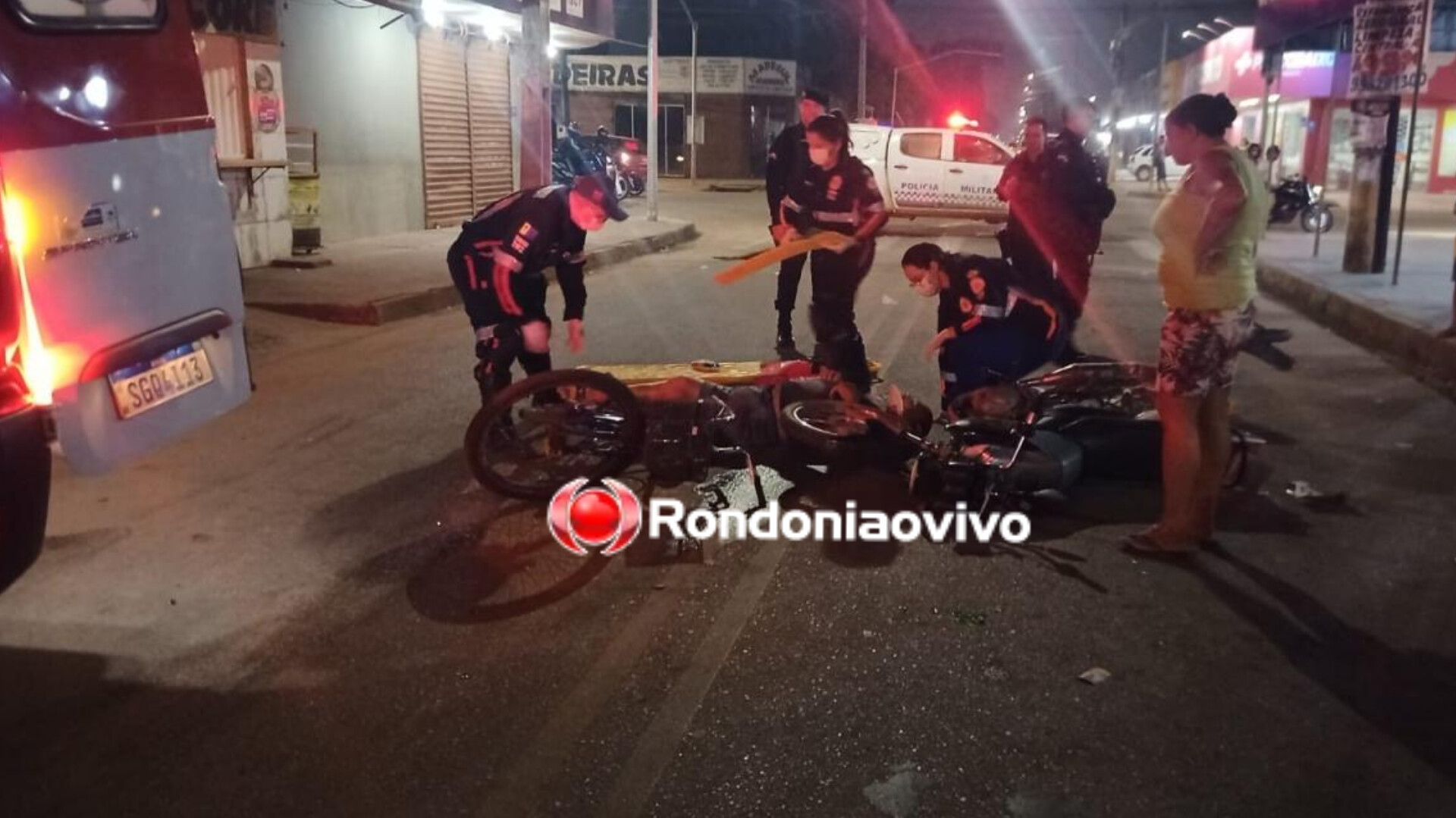 NA DANIELA: Ciclista é atropelado por moto ao tentar atravessar rua para entrar em casa