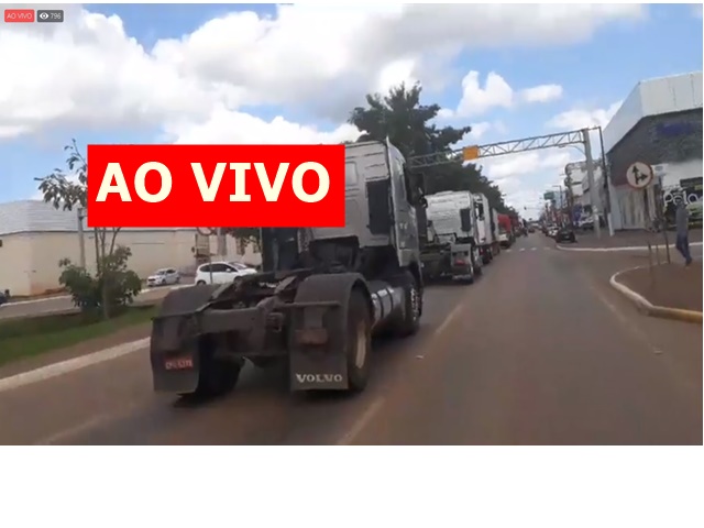 PROTESTO: Caminhoneiros fazem carreata na Jorge Teixeira