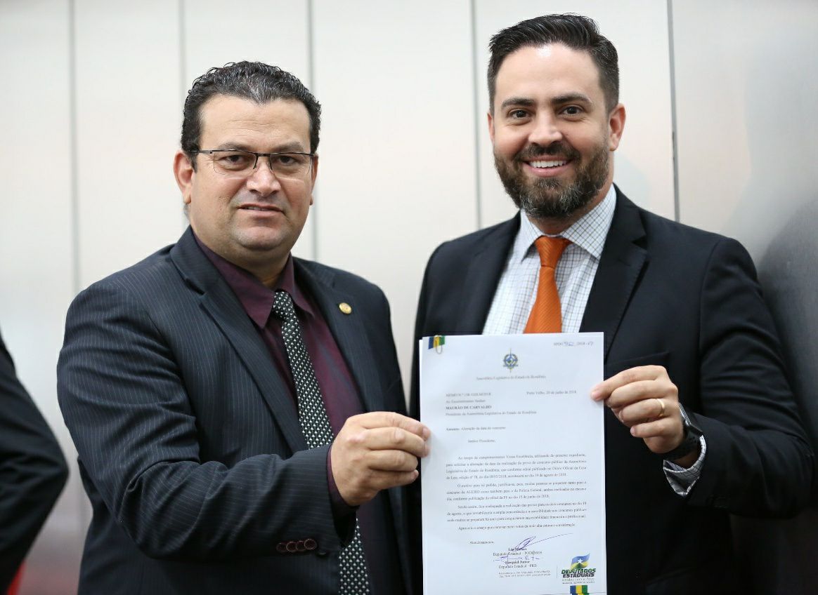 MUDANÇA: Deputado Estadual Léo Moraes pede alteração da data do concurso da ALE/RO