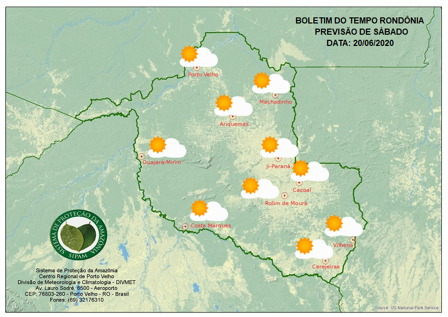 MASSA DE AR SECO:Sábado será de muito calor em todo o Estado, prevê Sipam