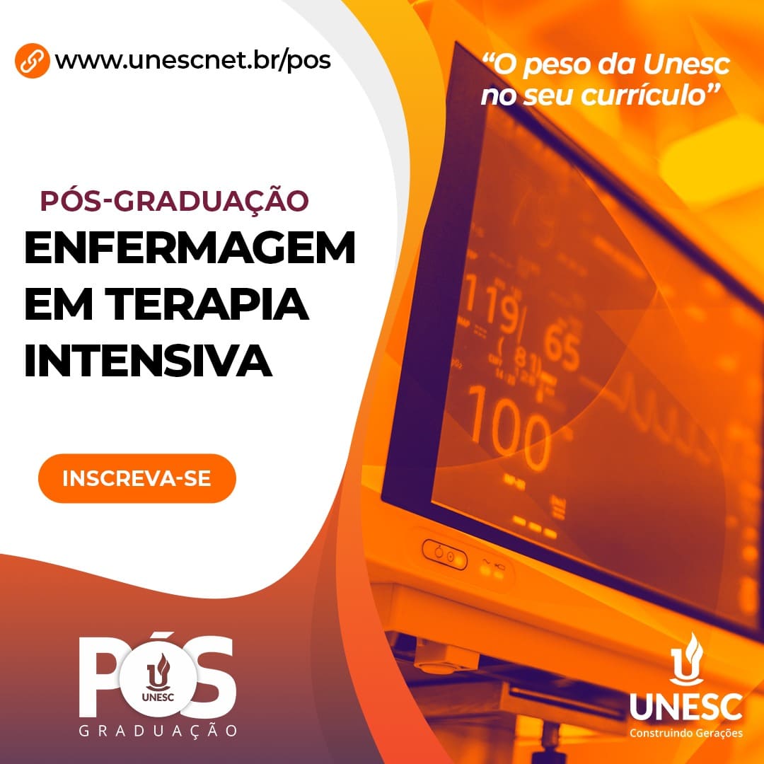 PORTAL UNESC: Inscrições para a 1ª pós em Enfermagem em Terapia Intensiva já podem ser feitas 