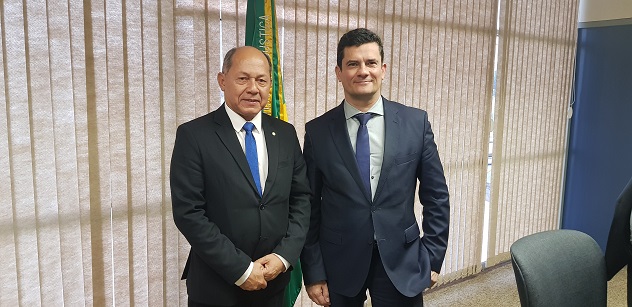 SEGURANÇA: Em reunião com Moro, Coronel Chrisóstomo solicita helicóptero para Rondônia