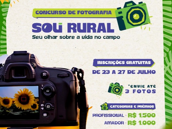 'SOU RURAL': Sicoob Sabor promove concurso que une fotógrafos profissionais e amadores