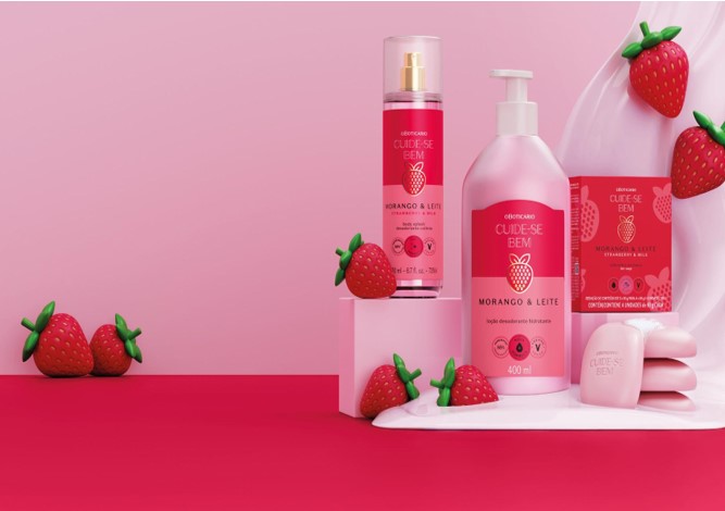 O BOTICÁRIO: Cuide-se Bem Morango e Leite retorna ao portfólio após inúmeros pedidos