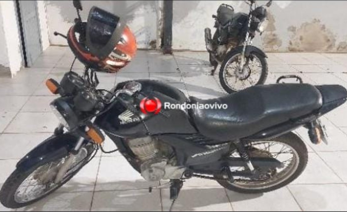 ENTREGOU: Flagrado com moto roubada, jovem diz que emprestou veículo com o pai