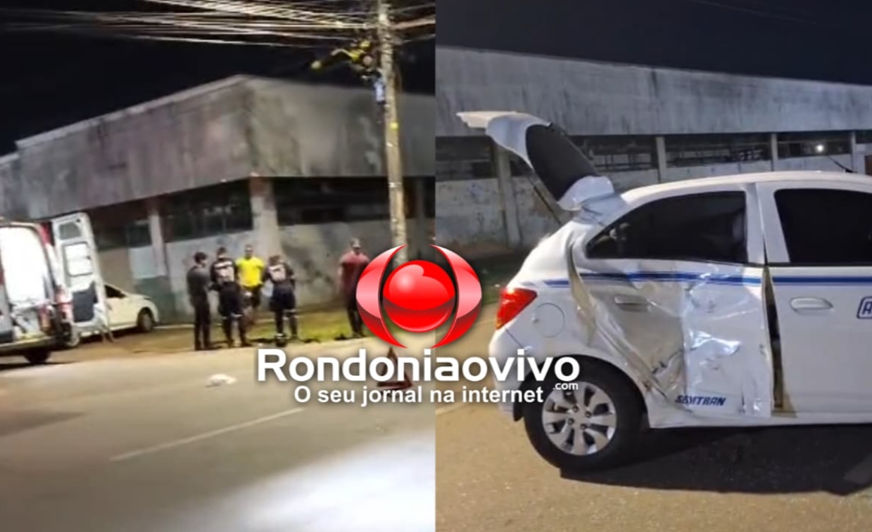 VÍDEO: Motoqueiro avança preferencial e causa grave acidente com três veículos