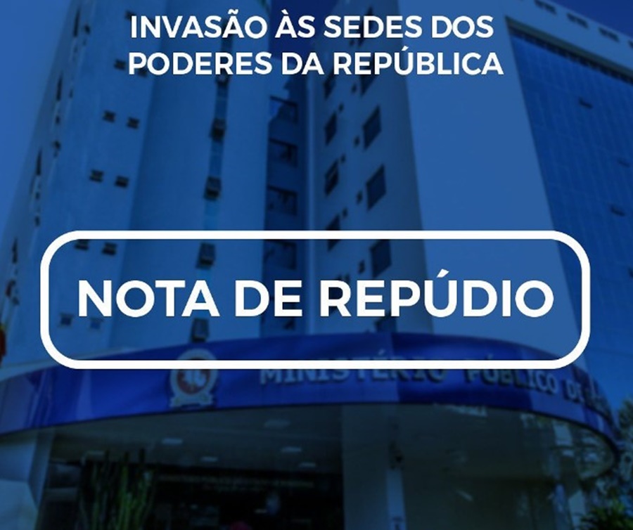 REPÚDIO: Ministério Público de RO se manifesta a favor da democracia e contra terrorismo