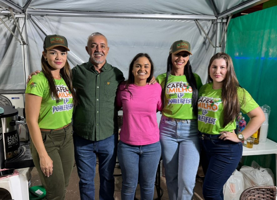 TAISSA SOUSA: Deputada prestigia festa cultural Café com Milho em Espigão do Oeste