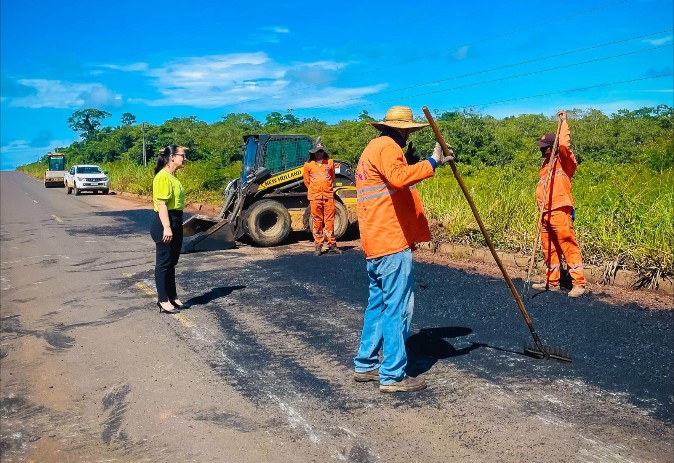 ROSANGELA DONADON: Com atuação da deputada, Chupinguaia recebe obras de recuperação
