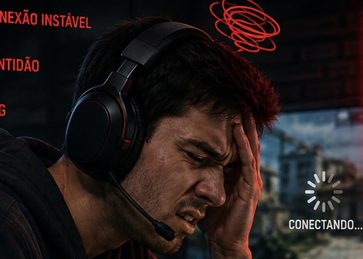 PING ALTO: Por que gamers competitivos culpam a instabilidade e não a própria mira